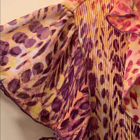 Flowy accordion top with flutter sleeves from Cato - Picture 4 of 6